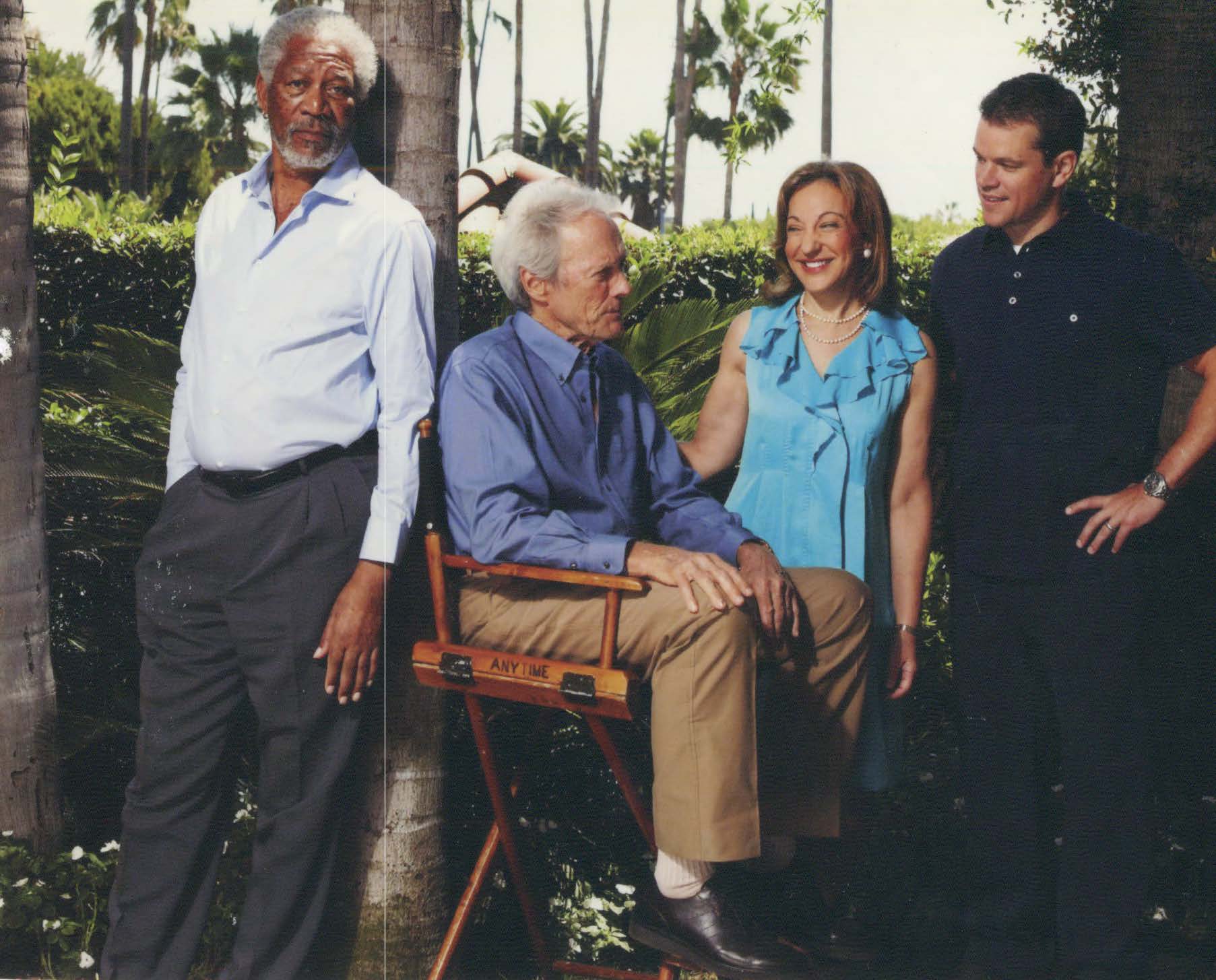 An afternoon interviewing Morgan Freeman, Clint Eastwood, and Matt Damon